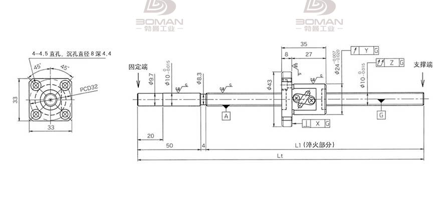 KURODA GG102FDS-AAFR-0250A 黑田丝杆上海代理商