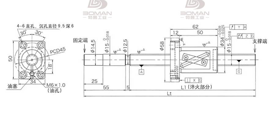 KURODA GG1520AS-BALR-0900A 黑田丝杆上海代理商