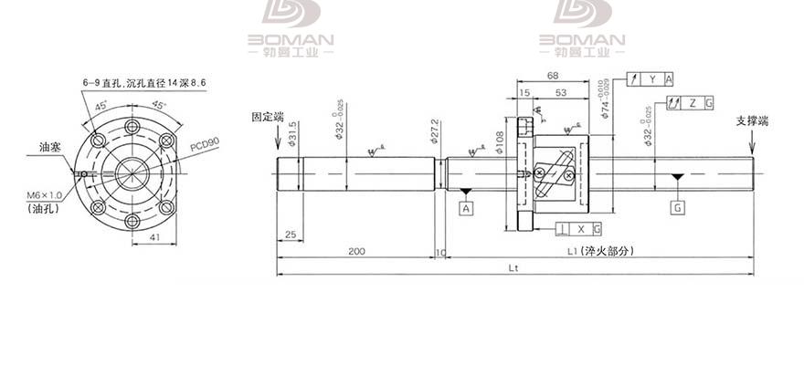 KURODA GG3210DS-DALR-2000A 黑田丝杆上海代理商