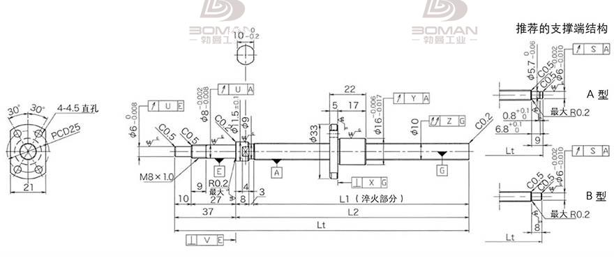 KURODA DP1002JS-HDNR-0320B-C3S 黑田精工丝杠代理
