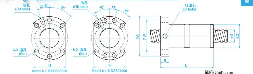TBI DFS02006-4.8 tbi滚珠丝杆sfv与sfu的区别