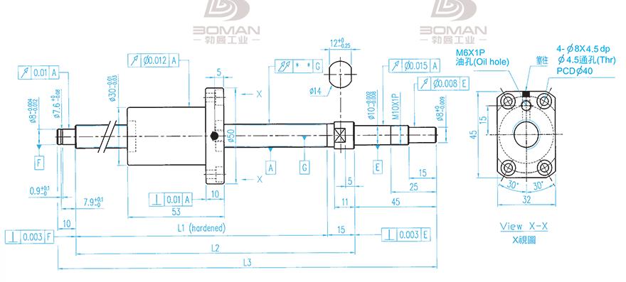 TBI XSVR01210B1DGC5-380-P1 tbi滚珠丝杠支撑用什么座