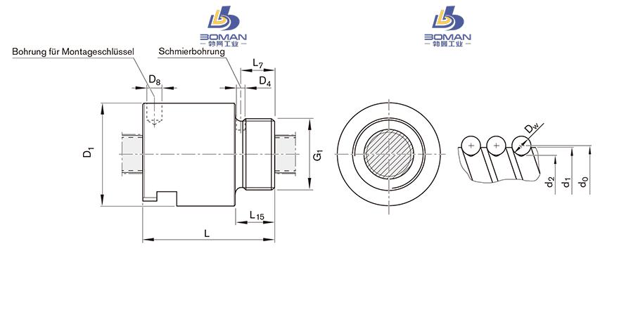 REXROTH R2542 台湾tsk滚珠丝杠